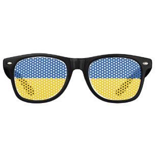 Flag of Ukraine Button Retro Sunglasses