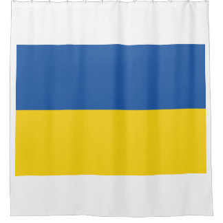 Flag of Ukraine Button Shower Curtain
