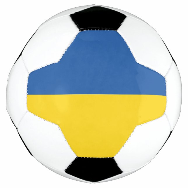 Flag of Ukraine Button Soccer Ball (Front)