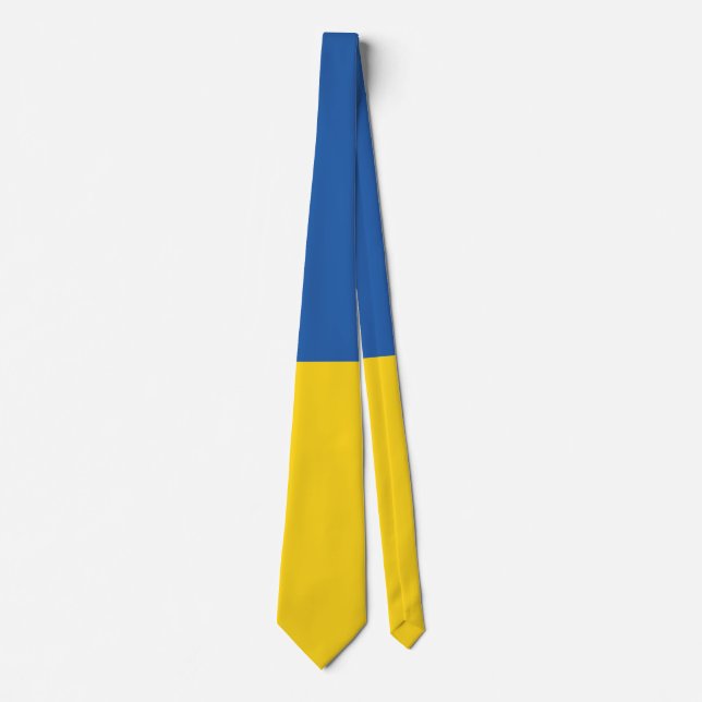 Flag of Ukraine Button Tie (Front)
