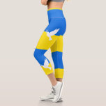 Flag of Ukraine - Dove of Peace - Freedom - Peace  Capri Leggings<br><div class="desc">Flag of Ukraine - Dove of Peace - Freedom - Peace Support - Solidarity - Ukrainian Flag - Strong Together - Freedom Victory ! Let's make the world a better place - everybody together ! A better world begins - depends - needs YOU too ! You can transfer to 1000...</div>