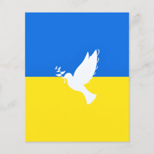 Flag of Ukraine - Dove of Peace - Freedom - Peace Flyer