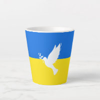 Flag of Ukraine - Dove of Peace - Freedom - Peace 