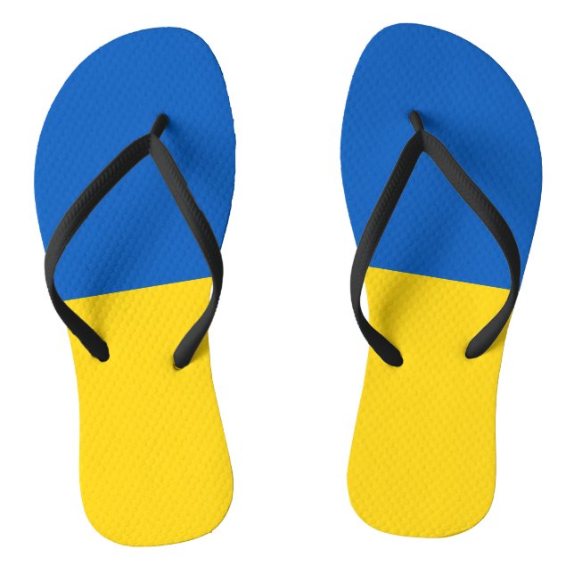 Flag of Ukraine Jandals (Footbed)