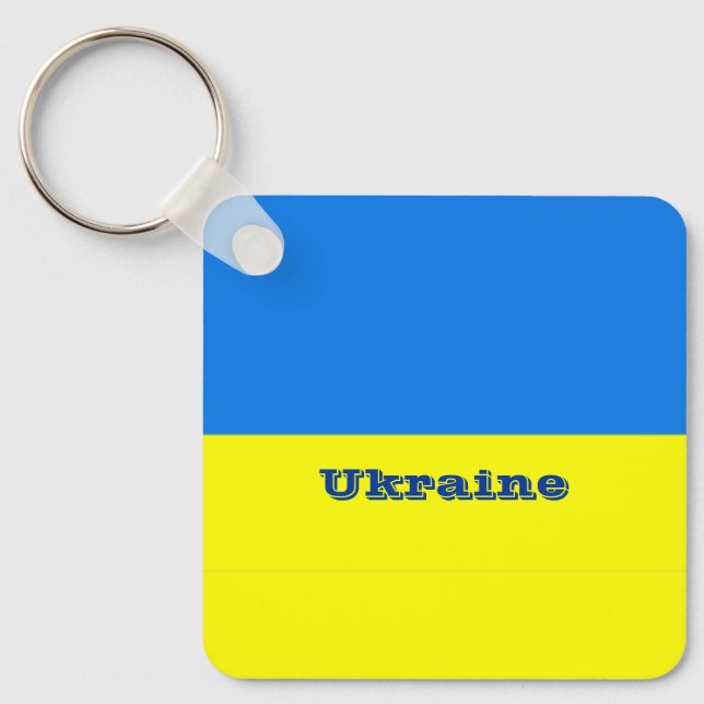 Flag of Ukraine Key Ring (Front)