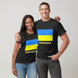 Flag of Ukraine, labelled, T-Shirt