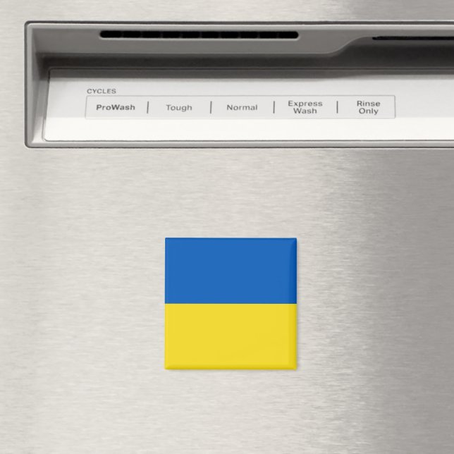 Flag of Ukraine Magnet (In Situ (Dishwasher))