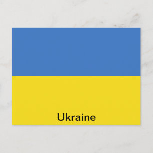 Flag of Ukraine Postcard