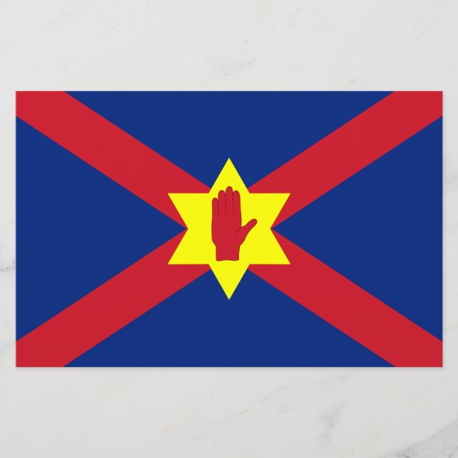 Flag of Ulster Nation (Northern Ireland) Stationery (Front)