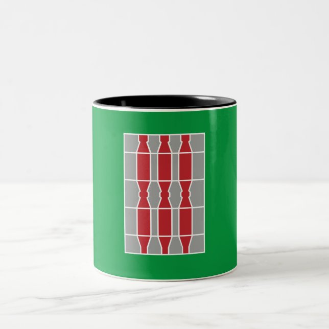 Flag of Umbria (Italy) Two-Tone Coffee Mug (Center)