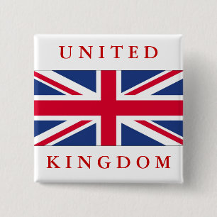 Flag of United Kingdom 15 Cm Square Badge