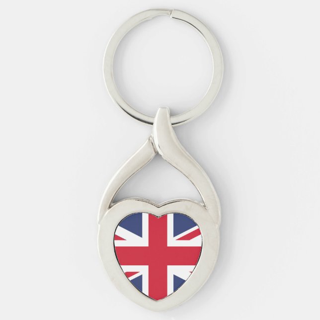 Flag of United Kingdom Key Ring (Front)
