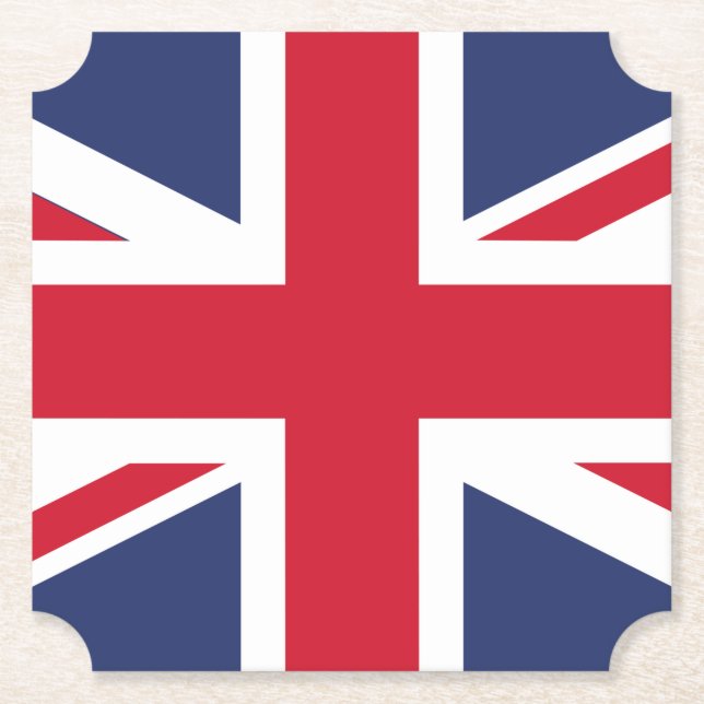 Flag of United Kingdom Paper Coaster (Front)