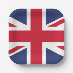 Flag of United Kingdom Paper Plate