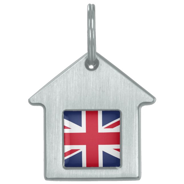 Flag of United Kingdom Pet ID Tag (Front)
