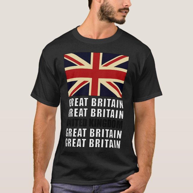 Flag of United Kingdom T-Shirt (Front)