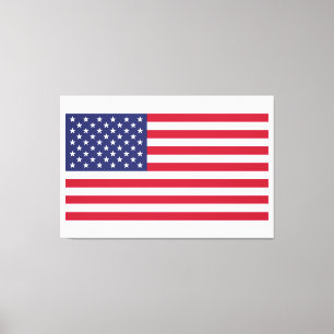 Flag of United States of America Canvas Print
