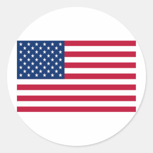 Flag of United States of America Classic Round Sticker