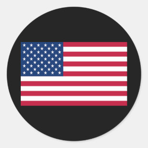 Flag of United States of America Classic Round Sticker