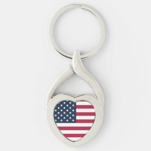 Flag of United States of America Key Ring