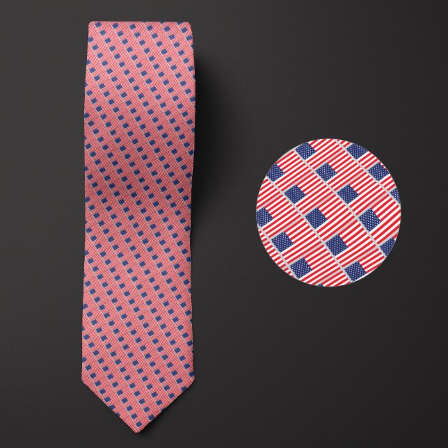 Flag of United States of America Pattern Tie (Creator Uploaded)