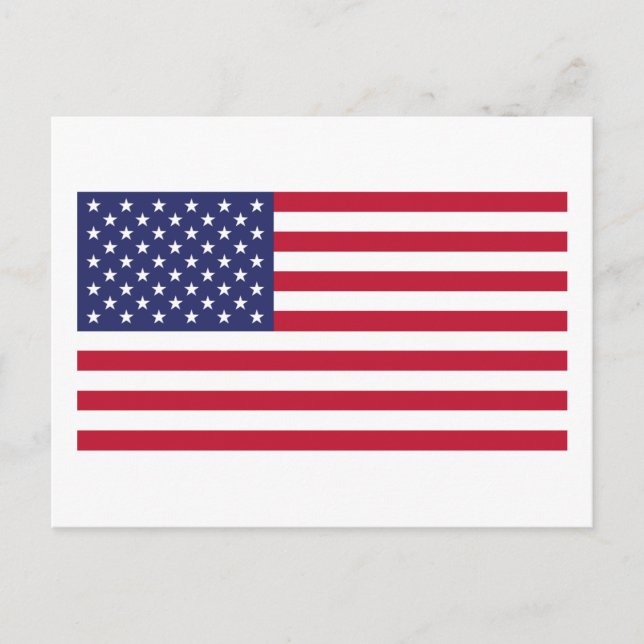 Flag of United States of America Postcard (Front)
