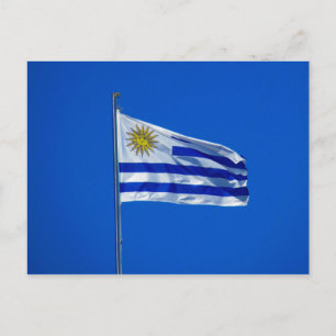 flag of uruguay postcard