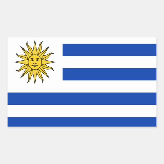 Flag of Uruguay Rectangular Sticker (Front)