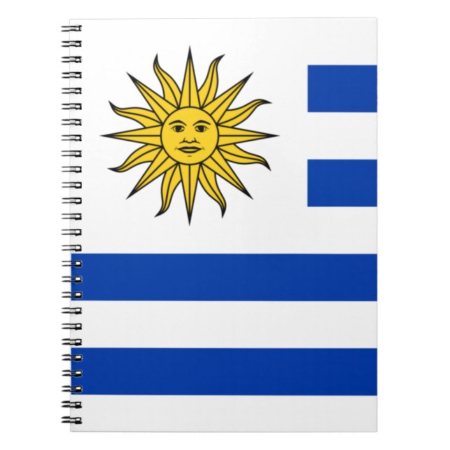 Flag of Uruguay Spiral Notebook (Front)