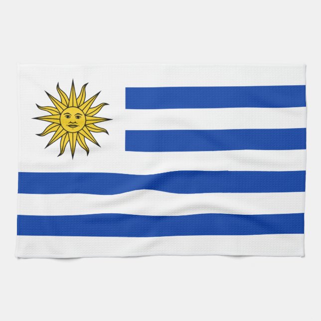 Flag of Uruguay Tea Towel (Horizontal)