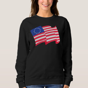 Flag Of Usa Waving In The Air - Happy Independence Sweatshirt
