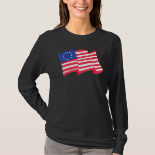 Flag Of Usa Waving In The Air - Happy Independence T-Shirt
