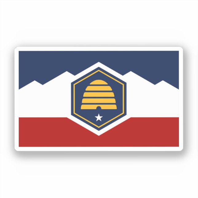 Flag of Utah (Beehive Flag) (Front)
