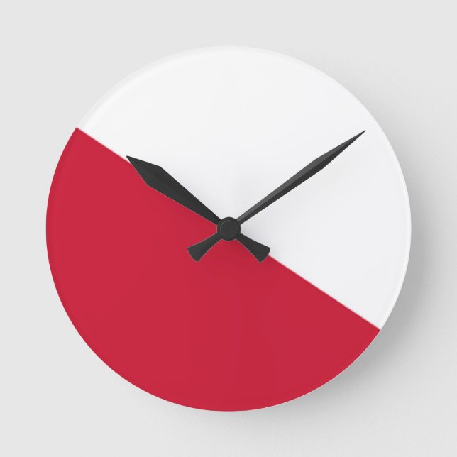 Flag of Utrecht (city) Round Clock (Front)