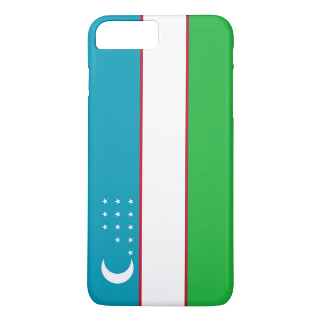 Flag of Uzbekistan Case-Mate iPhone Case (Back)