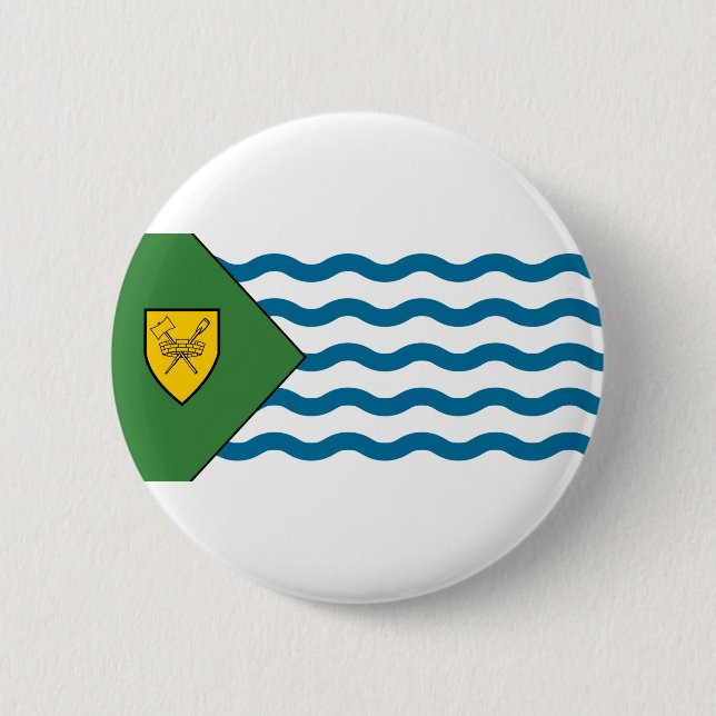 Flag of Vancouver, British Columbia Button (Front)