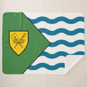 Flag of Vancouver (British Columbia, Canada) Sherpa Blanket