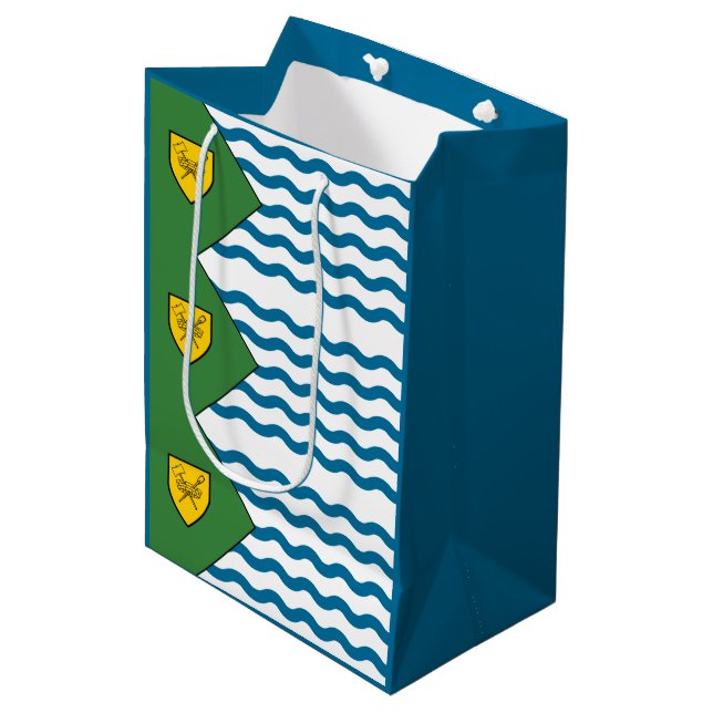 Flag of Vancouver, British Columbia Medium Gift Bag (Front Angled)