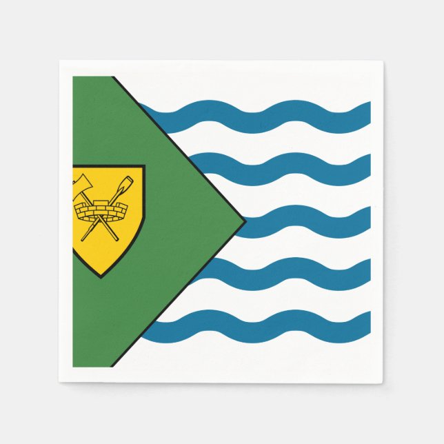 Flag of Vancouver, British Columbia Napkin (Front)