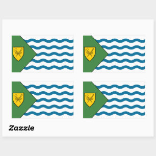 Flag of Vancouver, British Columbia Rectangular Sticker