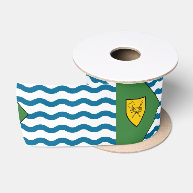 Flag of Vancouver, British Columbia Satin Ribbon (Spool)