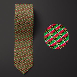 Flag of Vanuatu Pattern Tie