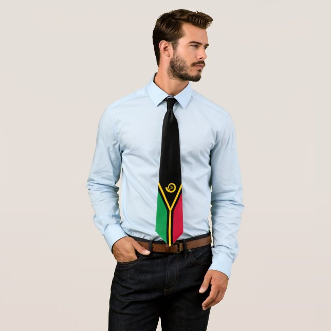 Flag of Vanuatu Tie (In Situ)