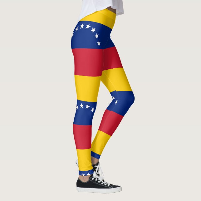 Flag of Venezuela - Bandera Venezolana Leggings (Right)