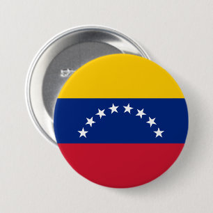 Flag of Venezuela custom 7.5 Cm Round Badge