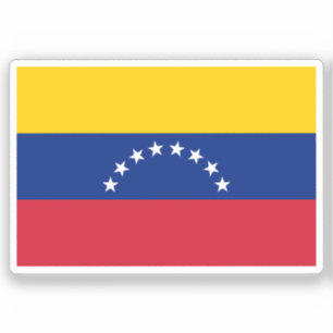 Flag of Venezuela Custom-Cut Vinyl Sticker
