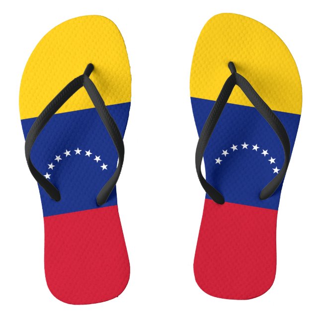 Flag of Venezuela Jandals (Footbed)