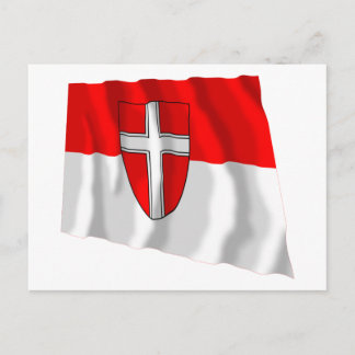 Flag of Vienna, Austria Postcard