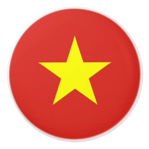Flag of Vietnam Ceramic Knob