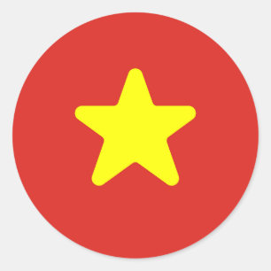 Flag of Vietnam Classic Round Sticker